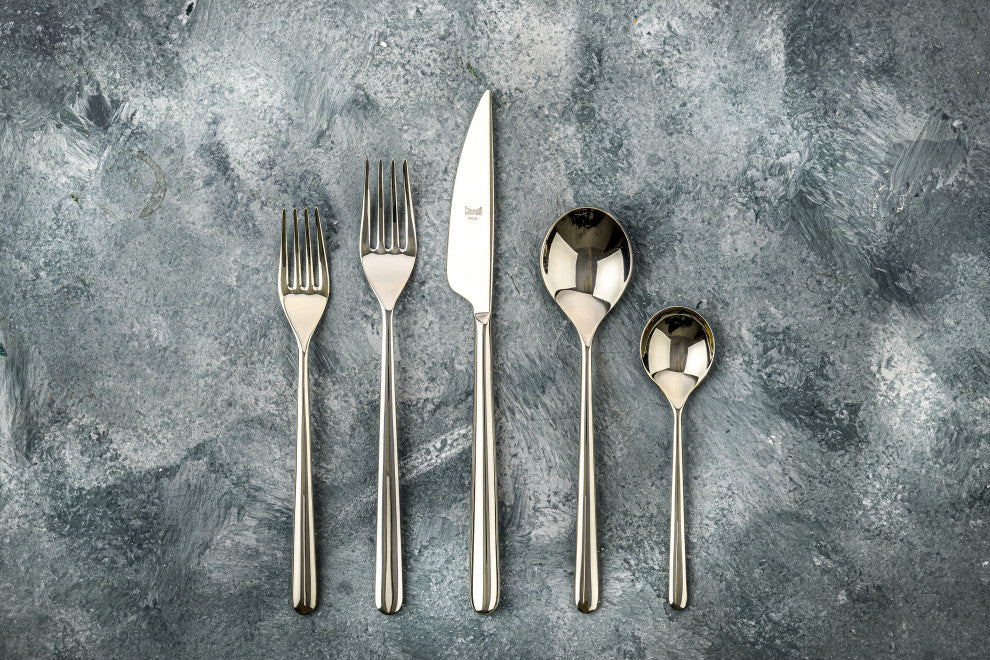 Linea Flatware, Champagne, 5-Piece Set