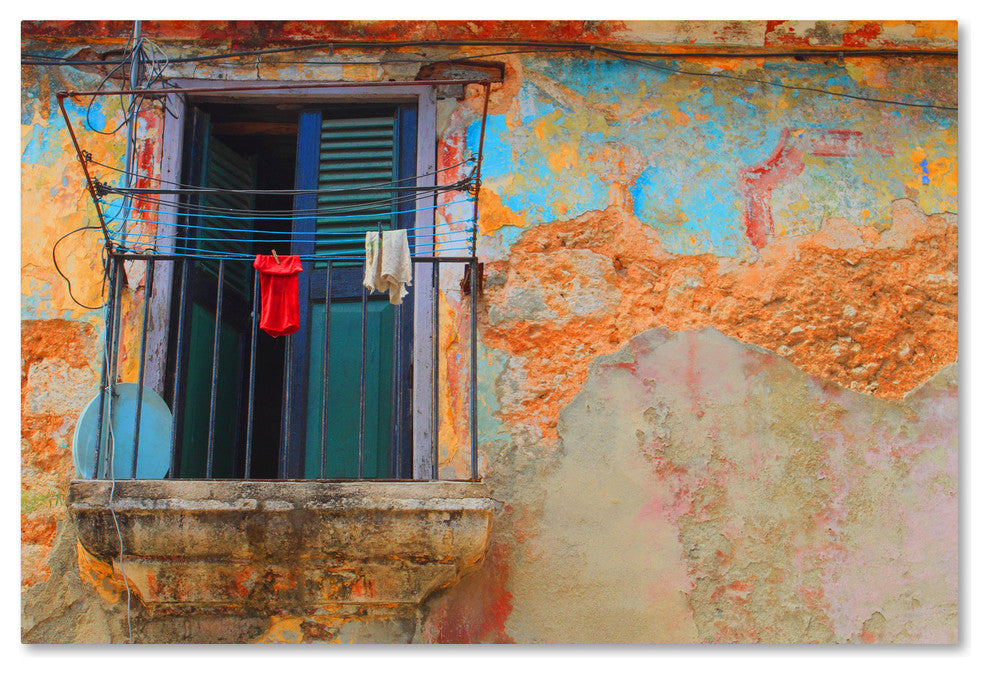 ''Havana Balcony'' Canvas Art, 19x12