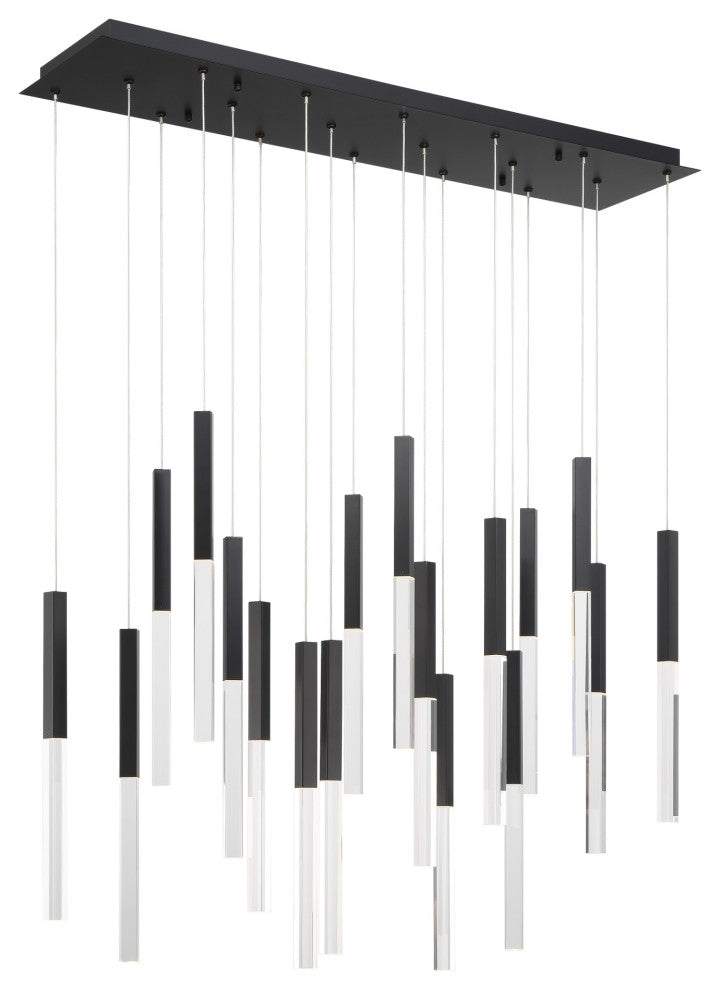 Benicio 18 Light Chandelier, Black