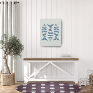 Bowling Pins Nautical Chenille Rug