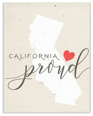 California Proud, 12.5x18.5, Wall Plaque Art