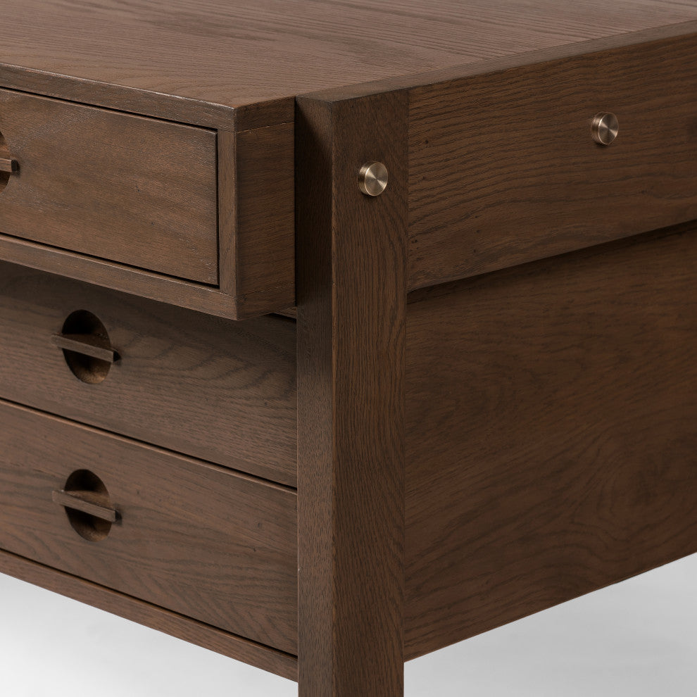 Oakley Desk-Dark Toasted Oak
