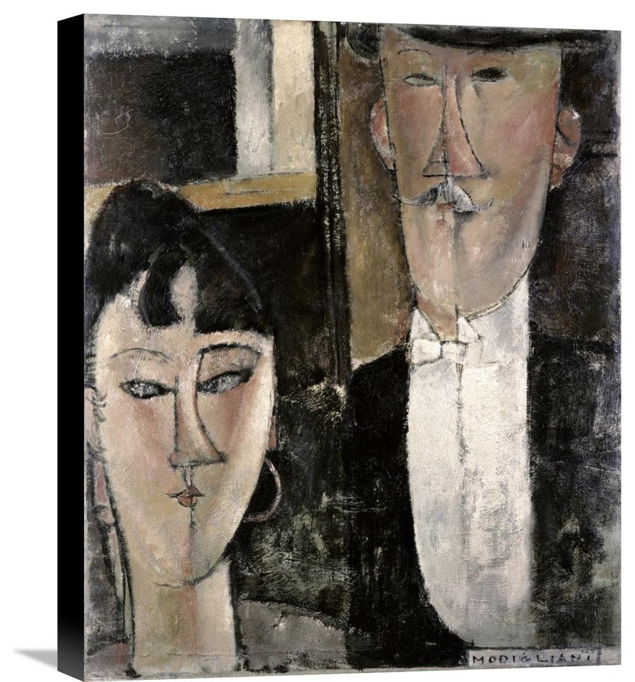 "Bride and Groom" Stretched Canvas Giclee by Amedeo Modigliani, 18"x22"