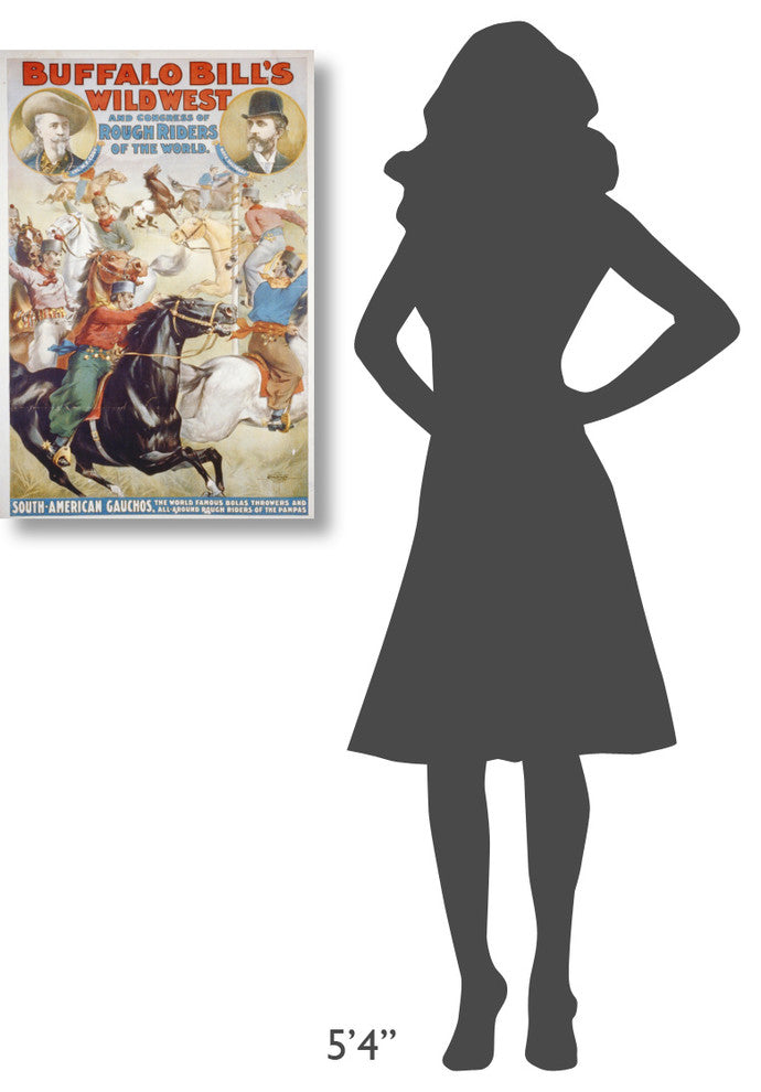 Buffalo Bill's Wild West, The World Famous Bolas Throwers, 1899, 20x30