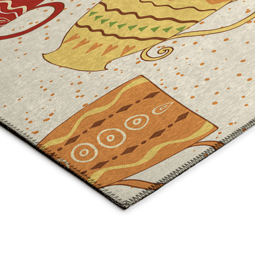 Indoor/Outdoor Kendall KE15 Linen Machine Washable 1'8" x 2'6" Rug