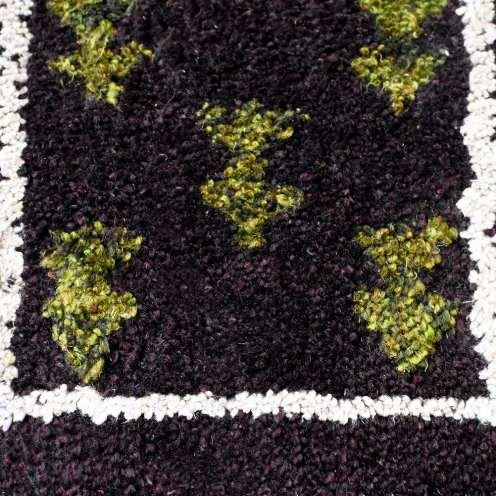 HAND KNOTTED LOOM SILK ECO-FRIENDLY AREA RUG -5'x8',Rectangle,Brown,Contemporary