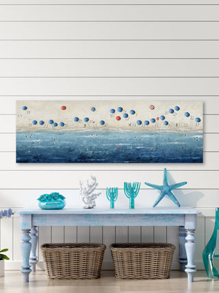 "Weekend Cool Down" Painting Print on Wrapped Canvas, 60x20