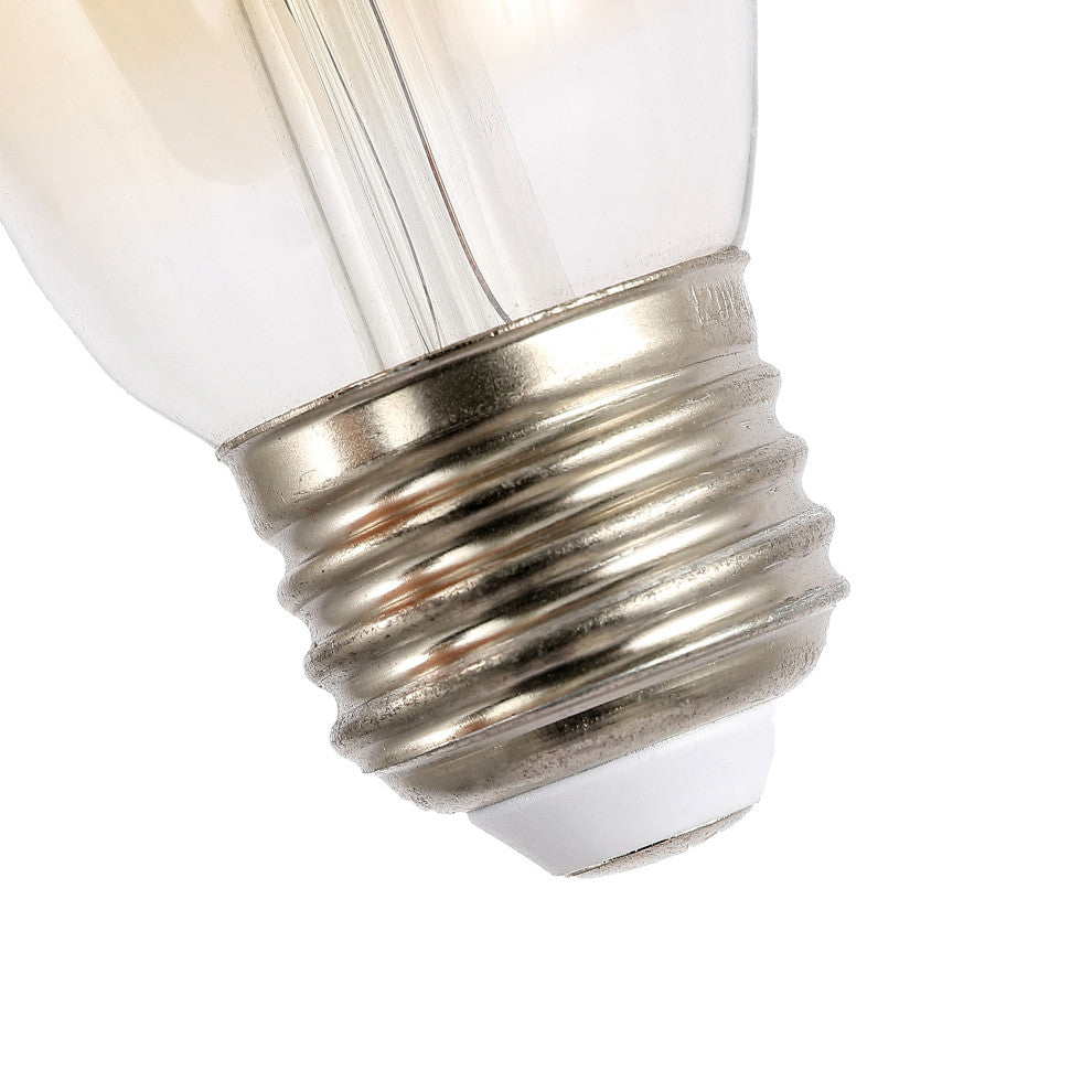 Non-Dimmable ST58-4W LED Edison Bulbs, E26 Base, 80+ CRI, 350 Lumens, Pack of 4