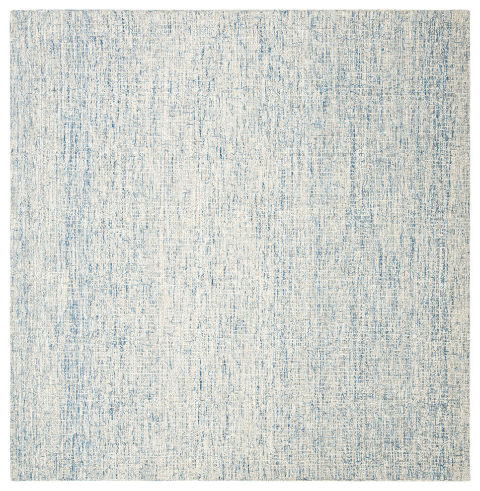 Safavieh Couture Abstract Collection, ABT471 Rug, Ivory/Blue, 6' Square