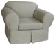 Classic Slipcover 2-Piece Twill Chair Slipcover Sage