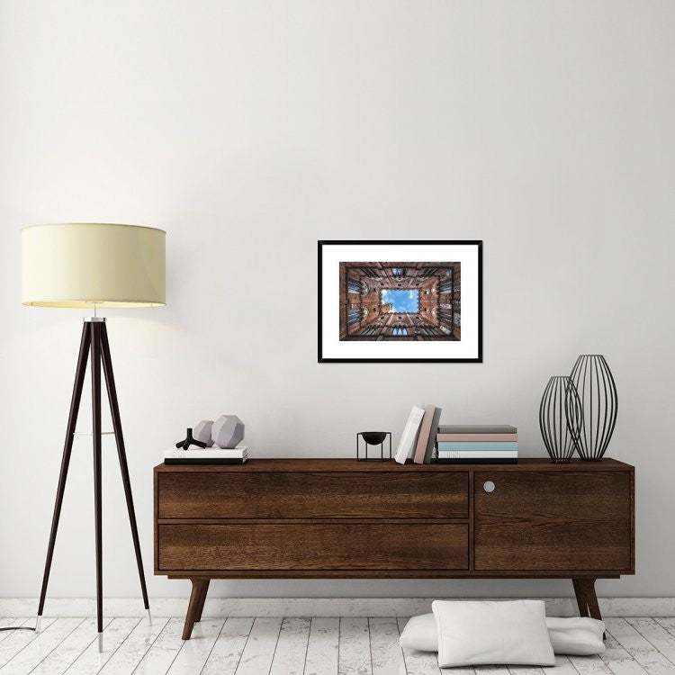 "Il Palazzo del mangia, Siena" Framed Digital Print by Cuomo Massimo, 30x22"