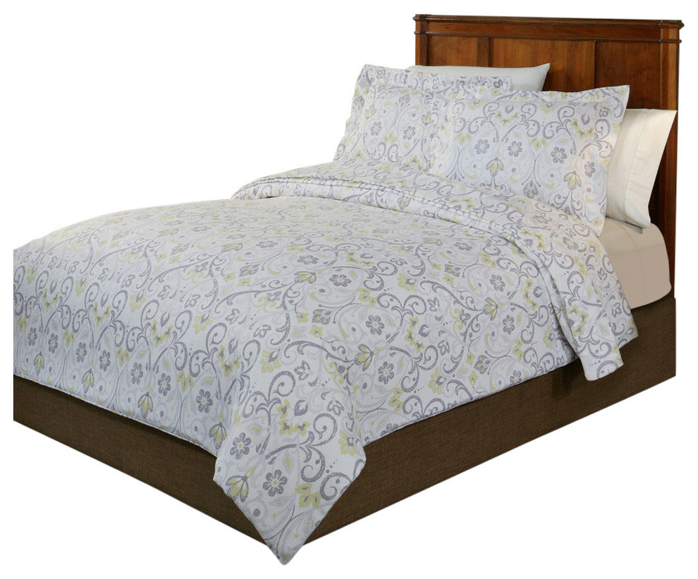 Poinetehaven 200 GSM Duvet Set, Meadow, King /Cal King