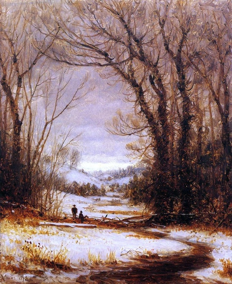 Sanford Robinson Gifford A Winter Walk Wall Decal