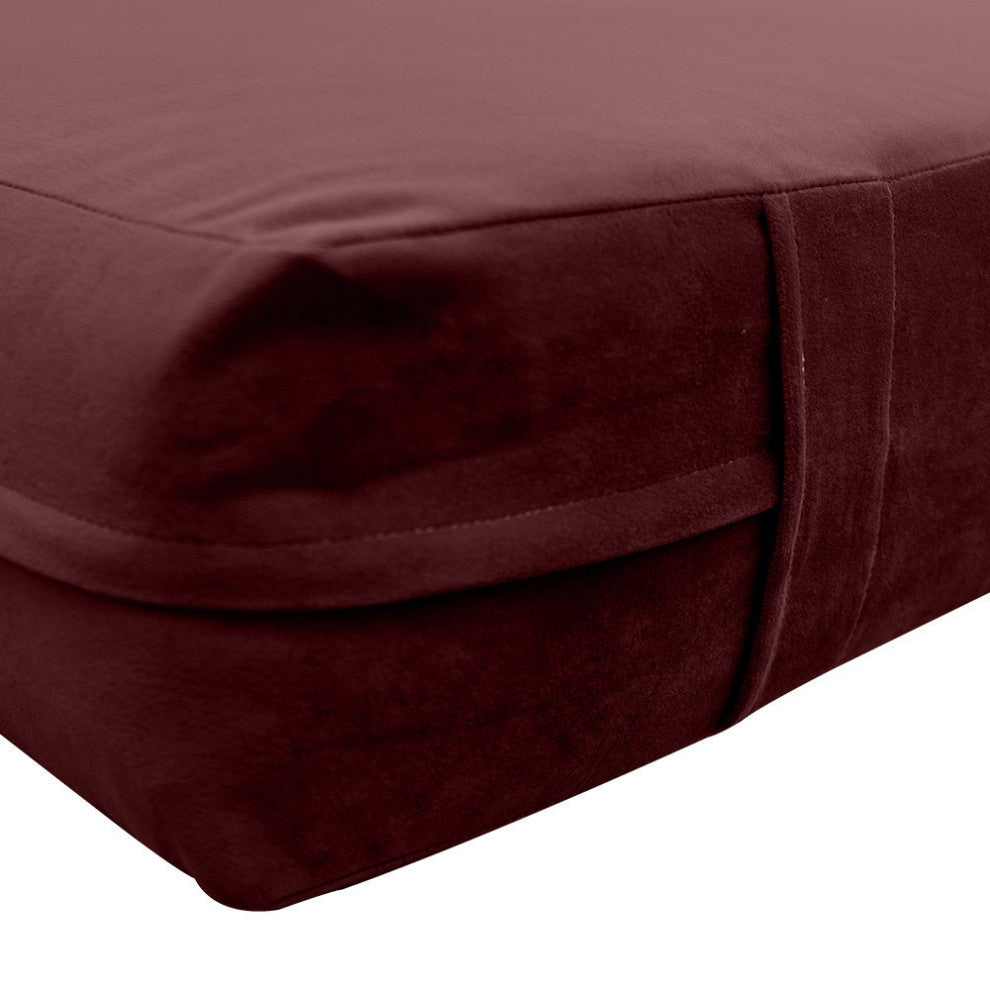 Knife Edge 8" Twin-XL 80x39x8 Velvet Indoor Daybed Mattress |COVER ONLY|-AD368