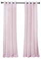 Crushed Voil Sheer Grommet Top Curtain, Pink, 52"x96"