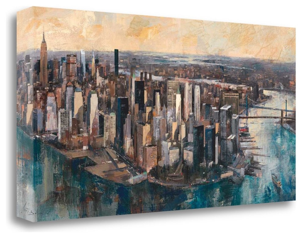 "South Manhattan" By Marti Bofarull, Giclee Print on Gallery Wrap Canvas