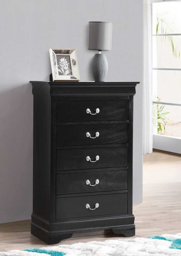 Louis Phillipe Chest, Black