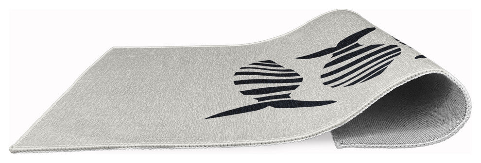 Puzzle Fish Nautical Chenille Rug