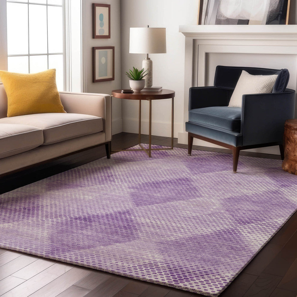 Premium Machine Washable Mayfield AMF539 Lavender 9' x 12' Rug