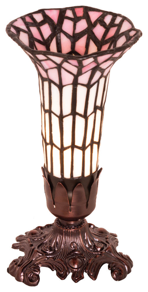 8 High Stained Glass Pond Lily Victorian Mini Lamp