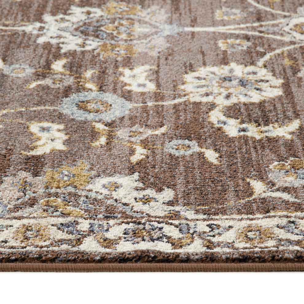 Jordan Bea Power-Loomed Polypropylene Area Rug, Brown, 2'7" X 10"