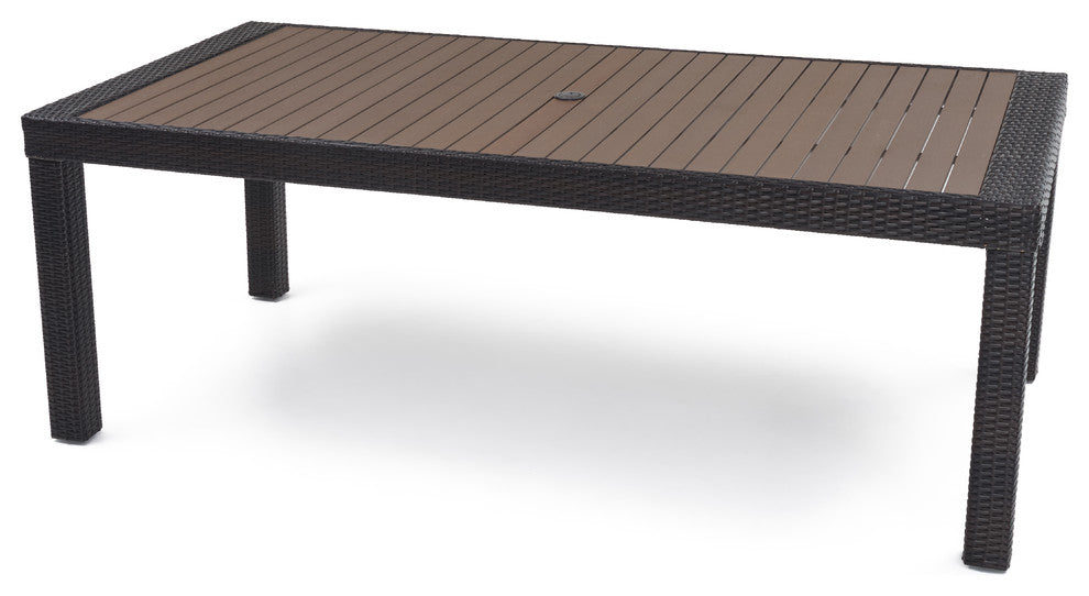 Deco 9 Piece Aluminum Outdoor Patio Dining Set, Mint
