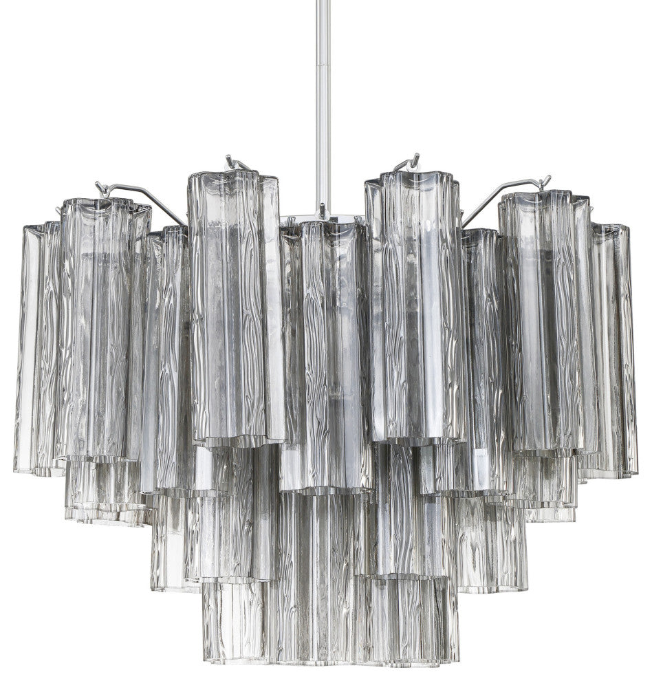 Crystorama Lighting Group ADD-306-SM Addis 6 Light 20"W Waterfall - Polished