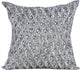 Silver Decorative Pillow Covers 14"x14" Silk, Silver Anniversary