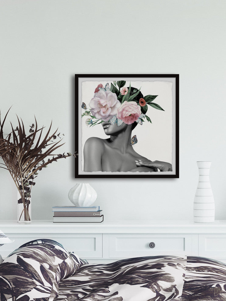 "Time to Be Happy" Framed Painting Print, 32x32