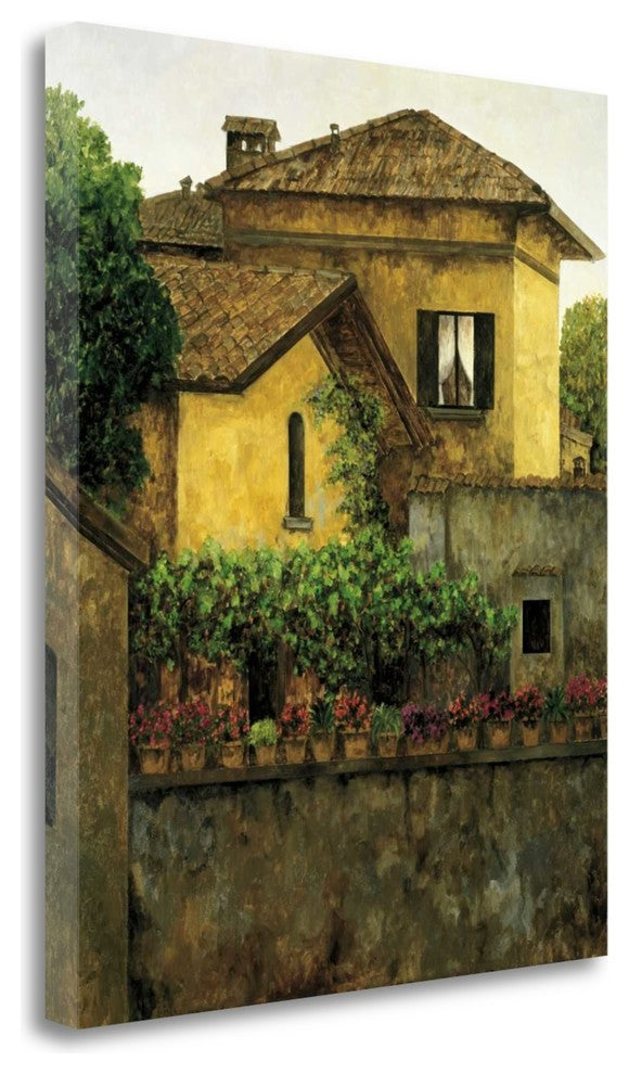 "Golden VIlla" By Montserrat Masdeu, Giclee Print on Gallery Wrap Canvas