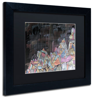 Lauren Moss 'Galdhopiggen' Art, Black Frame, Black Matte, 14"x11"