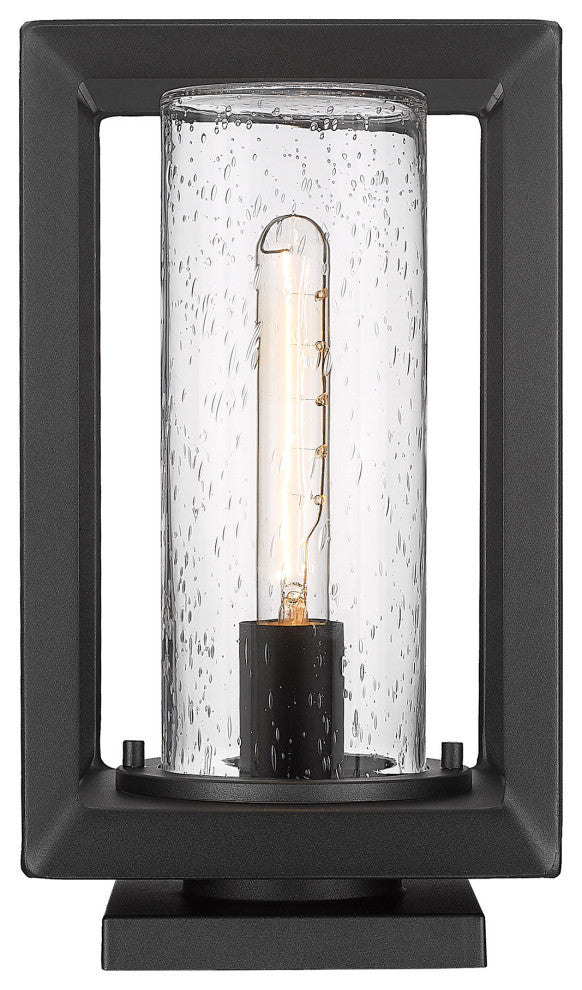 Golden Lighting 2073-OPR SD Smyth 13" Tall Post Light - Natural Black