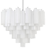 Crystorama Lighting Group ADD-312-WH Addis 12 Light 27"W - Polished Chrome