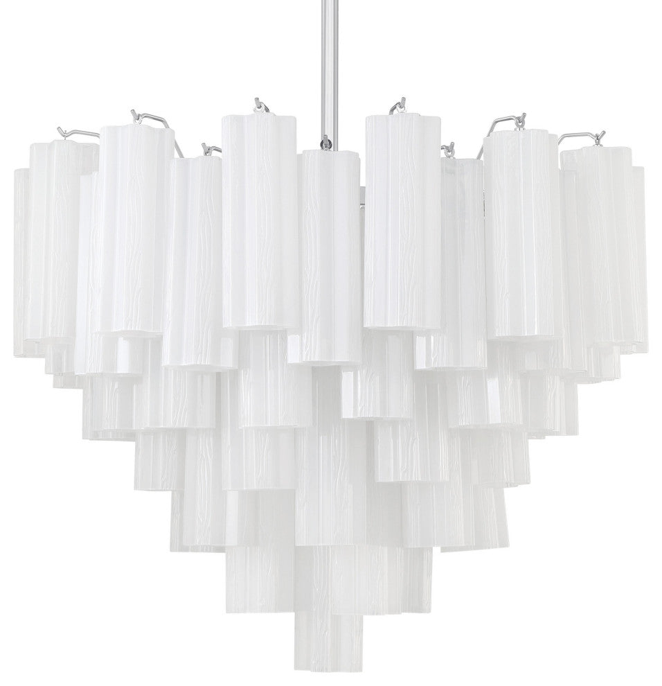 Crystorama Lighting Group ADD-312-WH Addis 12 Light 27"W - Polished Chrome