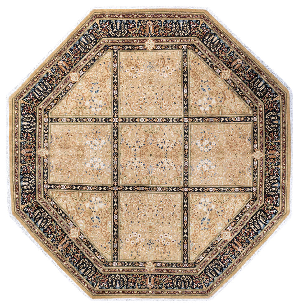 MOGUL, Hand Knotted Area Rug 9' 1" X 9' 1"