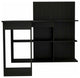 Fresno Computer Desk, With 4 Shelves, Black Wengue