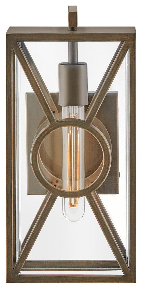 Hinkley Brixton Medium Wall Mount Lantern, Burnished Bronze