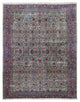 Beige Antique Persian Kerman with Areas of Wear Distressed Clean Rug, 8'9"x11'3"