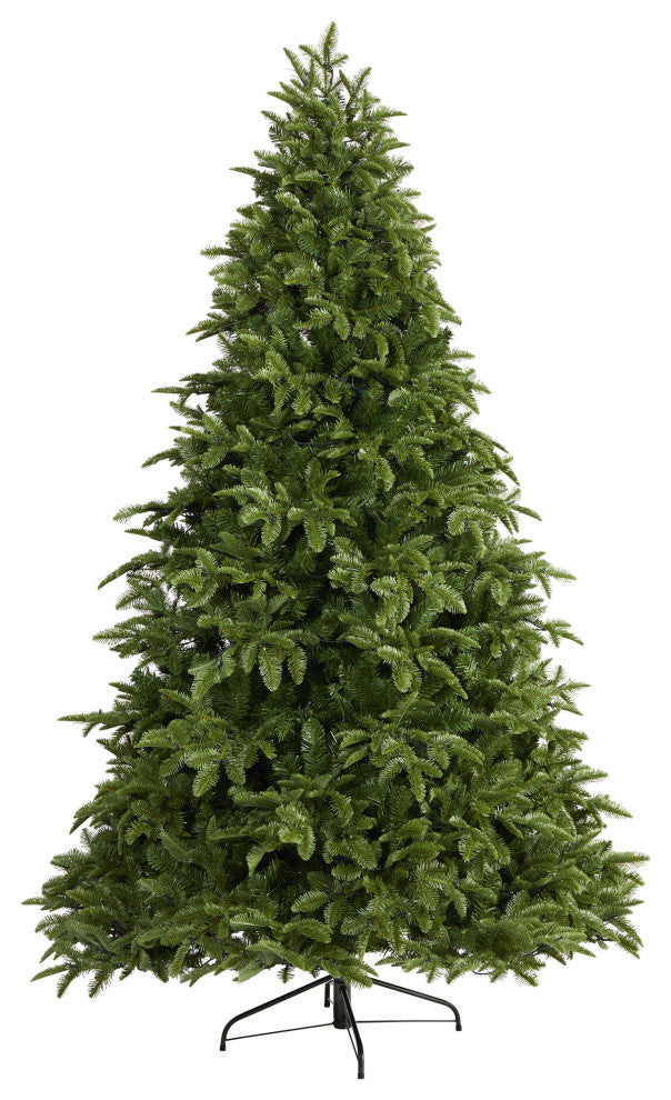 7.5' Wyoming Fir Faux Xmas Tree With 500 Clear Lights and 1580 Bendable Branches