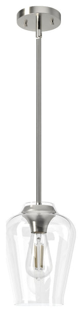 Vidria Brushed Nickel 1 Light Mini Pendant Ceiling Light Fixture