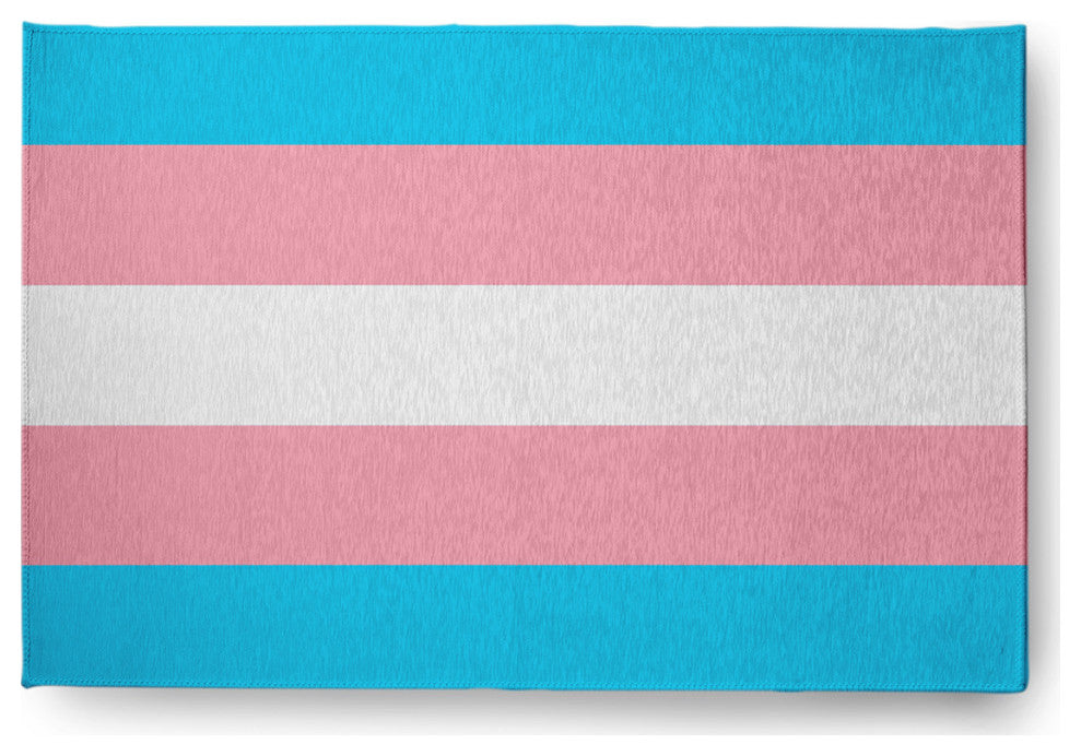 Transgender Chenille Rug, Transgender, 2'x3'