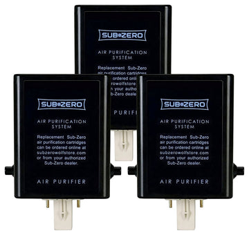 3 Pack Sub-Zero 7042798 Refrigerator Air Purification Cartridge