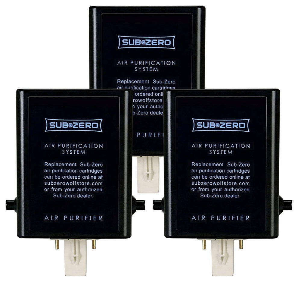 3 Pack Sub-Zero 7042798 Refrigerator Air Purification Cartridge