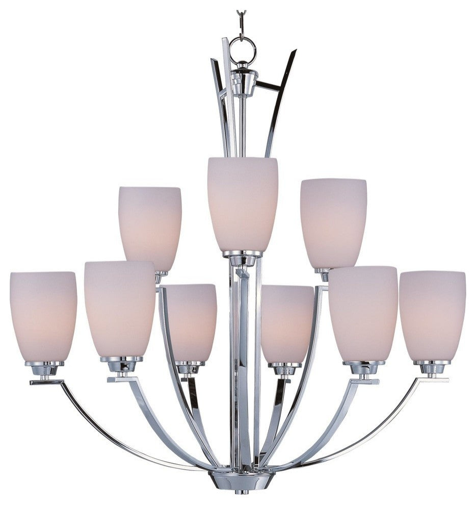 Maxim Lighting Rocco 9-Light Chandelier in Polished Chrome - 20026SWPC