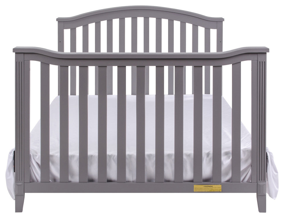 Kali 4-in-1 Convertible Crib, Gray, No Changer