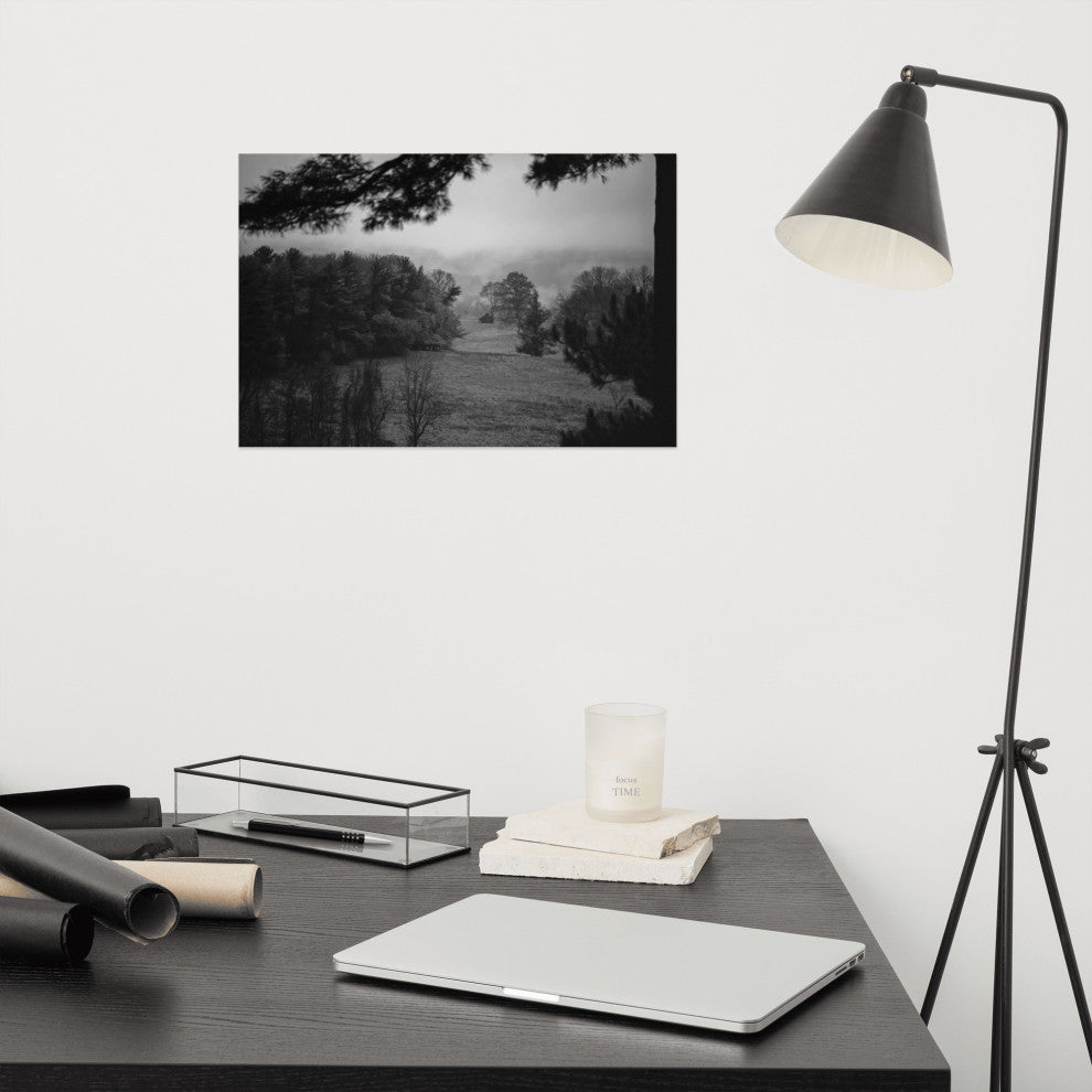 Mist of Valley Forge Landscape Photo Rural Unframed Wall Art Print, 12" X 18"