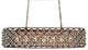 Langley 6-light Rusty 40-inch Edison Chandelier with Bulbs