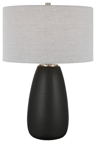 Uttermost Twilight Satin Black Table Lamp