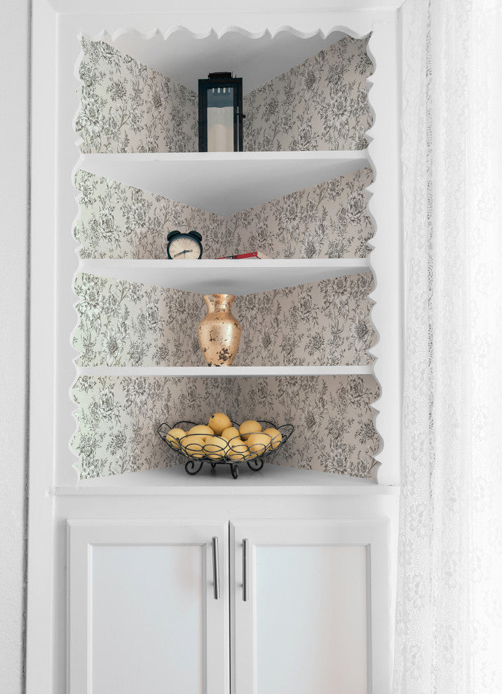 Taupe Winifred Peel & Stick Wallpaper