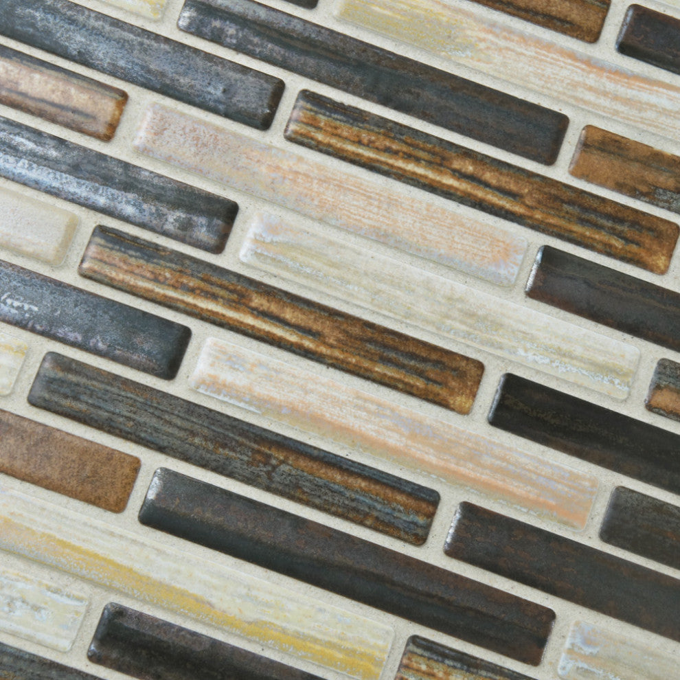 Rustica Brick Mosaic Floor and Wall Tile, Highlands, Sample